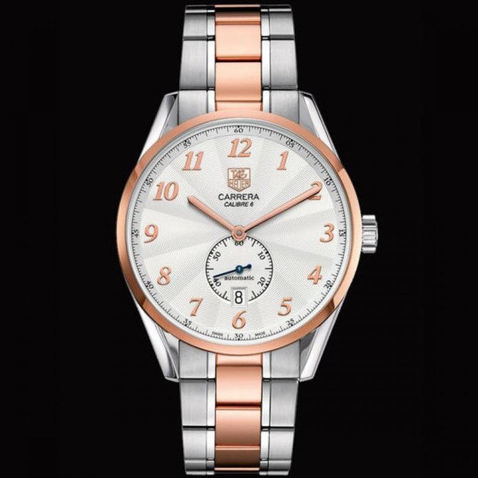 Tag Heuer WAS2151.BD0734 Carrera Calibre 6 Heritage Automatic Watch 39 mm - фото 3
