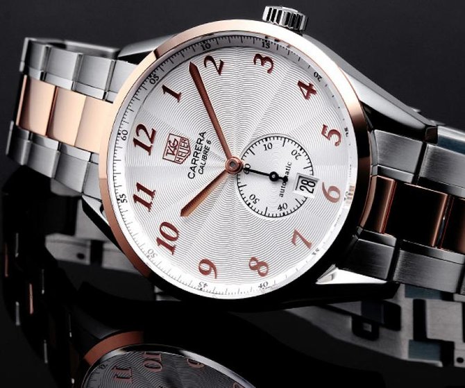 Tag Heuer WAS2151.BD0734 Carrera Calibre 6 Heritage Automatic Watch 39 mm - фото 4