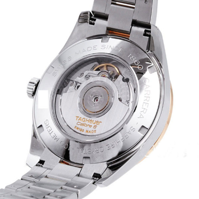 Tag Heuer WAS2151.BD0734 Carrera Calibre 6 Heritage Automatic Watch 39 mm - фото 8