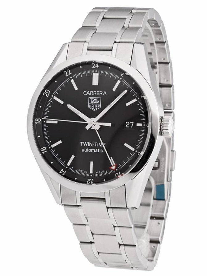 Tag Heuer WV2115.BA0787 Carrera Calibre 7 Twin Time Automatic 39 mm  - фото 2