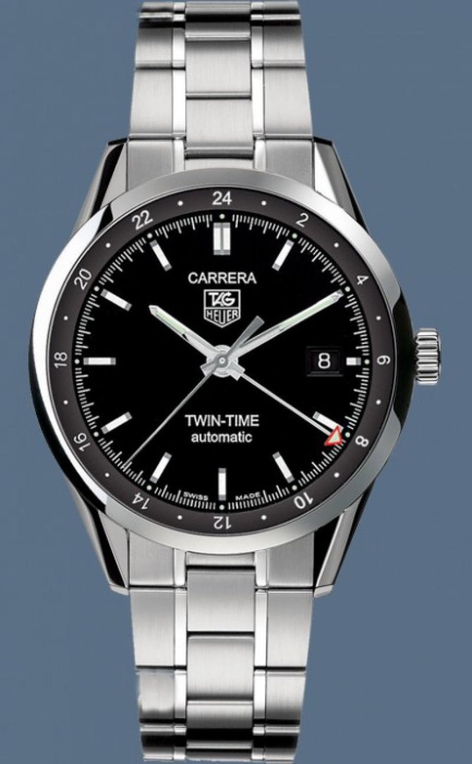Tag Heuer WV2115.BA0787 Carrera Calibre 7 Twin Time Automatic 39 mm  - фото 3