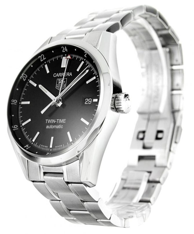 Tag Heuer WV2115.BA0787 Carrera Calibre 7 Twin Time Automatic 39 mm  - фото 8