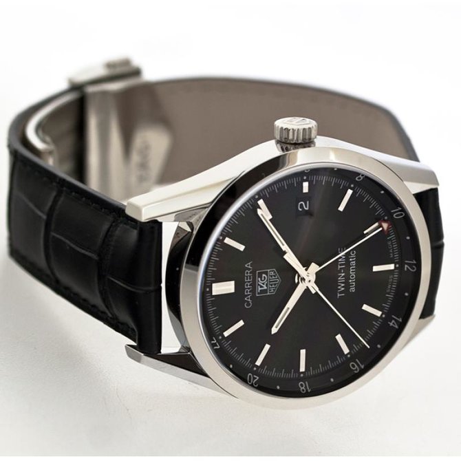 Tag Heuer WV2115.FC6180 Carrera Calibre 7 Twin Time Automatic 39 mm - фото 5