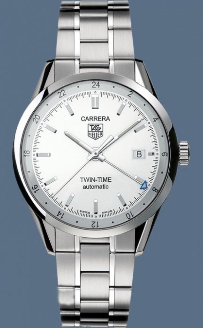 Tag Heuer WV2116.BA0787 Carrera Calibre 7 Twin Time Automatic 39 mm - фото 2