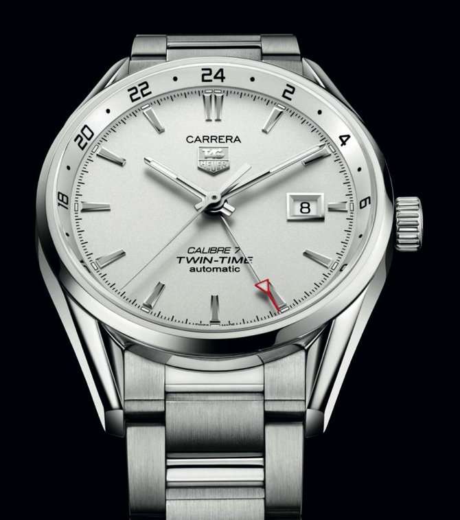 Tag Heuer WV2116.BA0787 Carrera Calibre 7 Twin Time Automatic 39 mm - фото 4