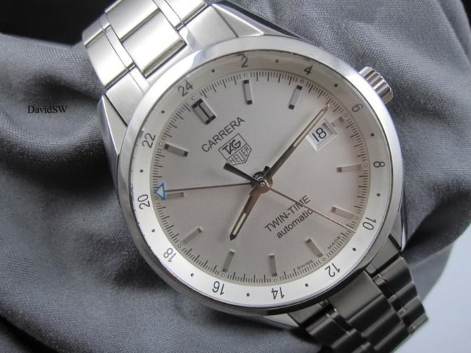 Tag Heuer WV2116.BA0787 Carrera Calibre 7 Twin Time Automatic 39 mm - фото 8