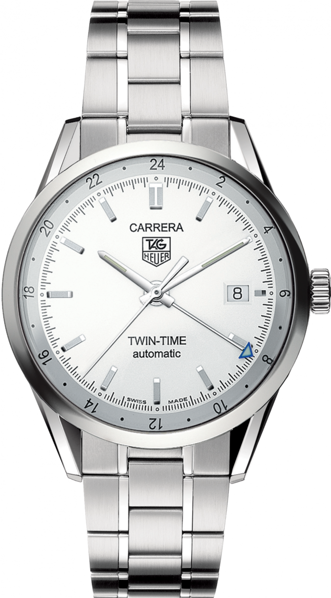 Tag Heuer WV2116.BA0787 Carrera Calibre 7 Twin Time Automatic 39 mm - фото 1
