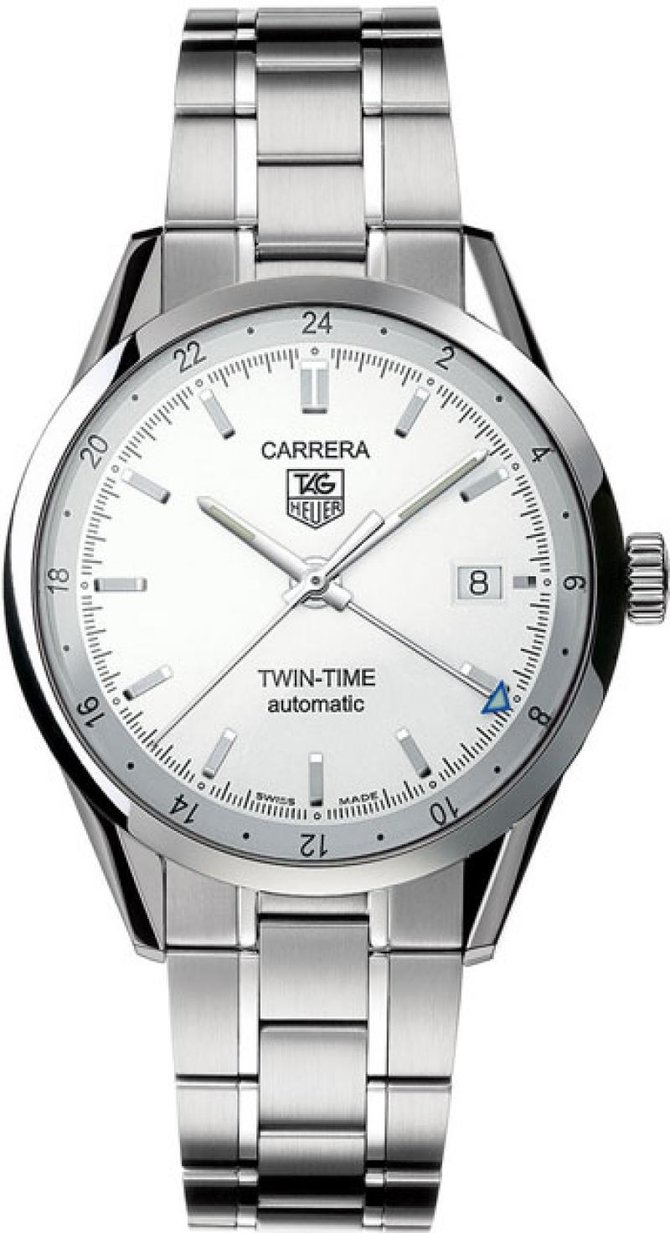 Tag Heuer WV2116.BA0787 Carrera Calibre 7 Twin Time Automatic 39 mm - фото 3