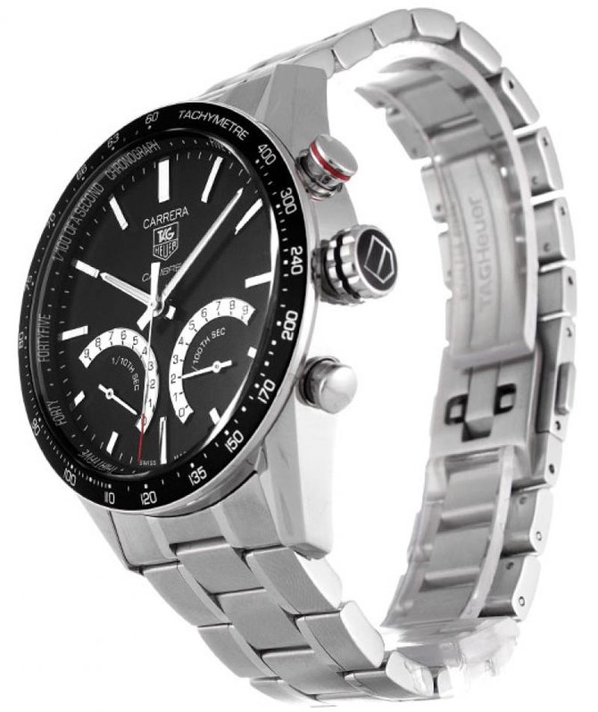 Tag Heuer CV7A12.BA0795 Carrera Calibre S 1/100 th sec Electro-Mechanical Chronograph 43 mm  - фото 4