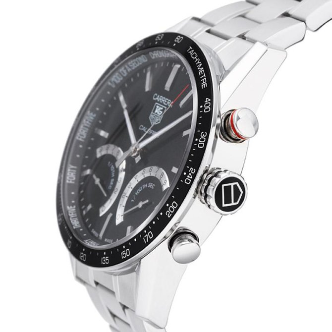 Tag Heuer CV7A12.BA0795 Carrera Calibre S 1/100 th sec Electro-Mechanical Chronograph 43 mm  - фото 5