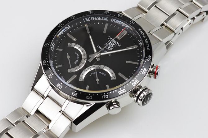 Tag Heuer CV7A12.BA0795 Carrera Calibre S 1/100 th sec Electro-Mechanical Chronograph 43 mm  - фото 7