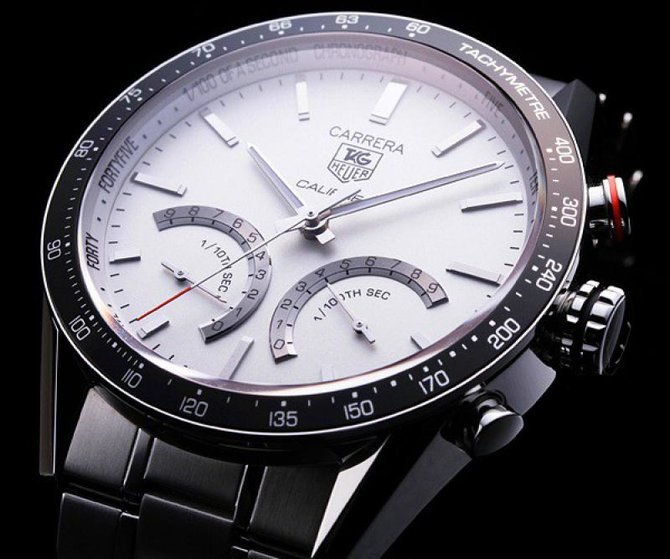 Tag Heuer CV7A13.BA0795 Carrera Calibre S 1/100 th sec Electro-Mechanical Chronograph 43 mm - фото 7