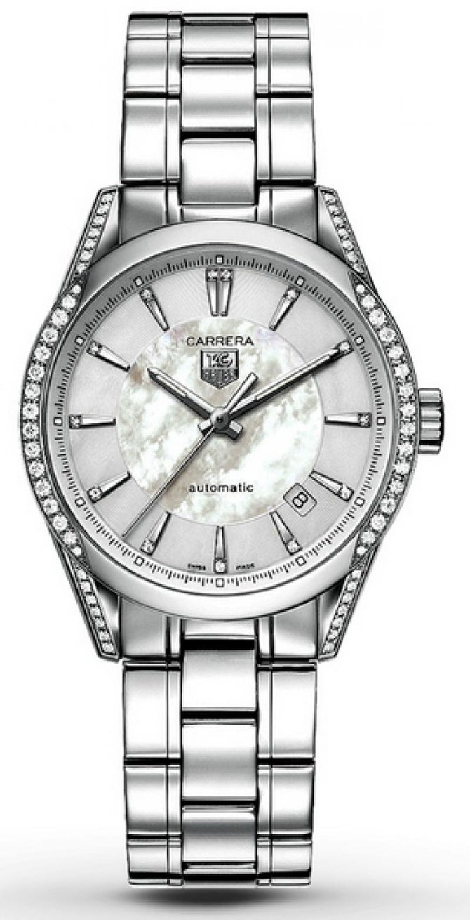 Tag Heuer WV2212.BA0798 Carrera Calibre 5 Diamond Case, Dial, Bezel Automatic 36 mm  - фото 1