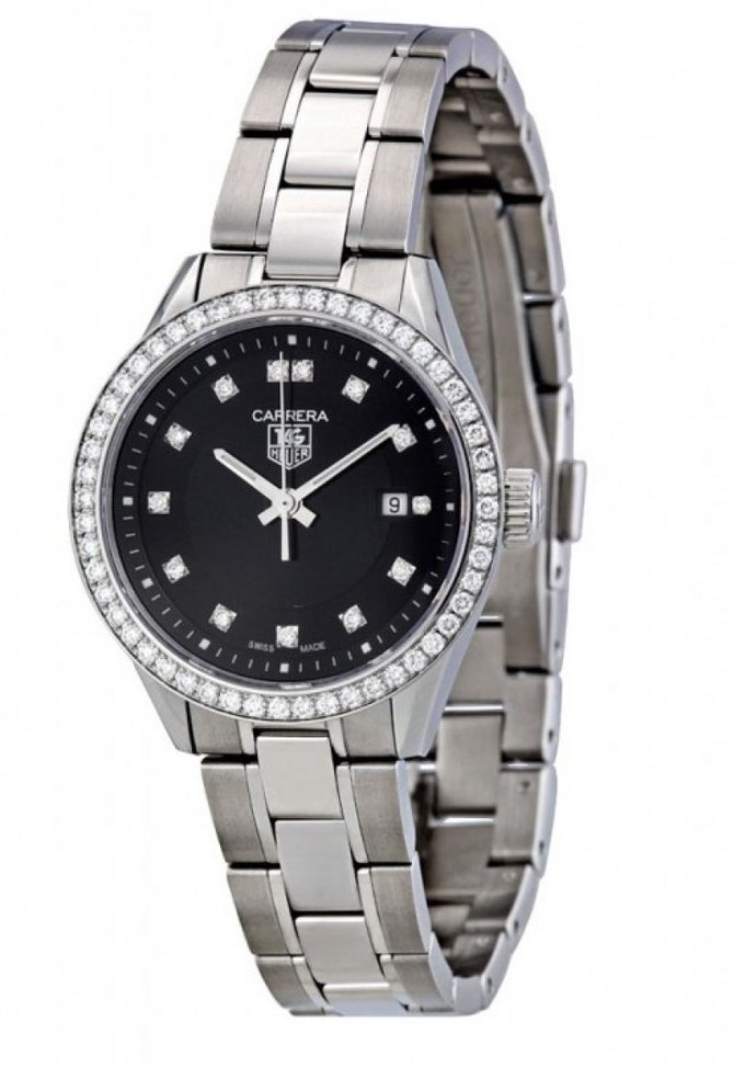 Tag Heuer WV1412.BA0793 Carrera Diamond Dial and Bezel 27 mm  - фото 7