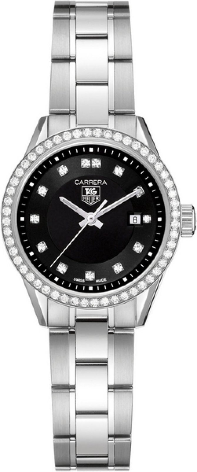 Tag Heuer WV1412.BA0793 Carrera Diamond Dial and Bezel 27 mm  - фото 1