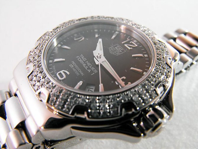 Tag Heuer WAC1214.BA0852 Formula1 Diamond Bezel 37 mm - фото 3