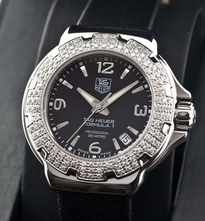 Tag Heuer WAC1214.FC6218 Formula1 Diamond Bezel 37 mm - фото 3