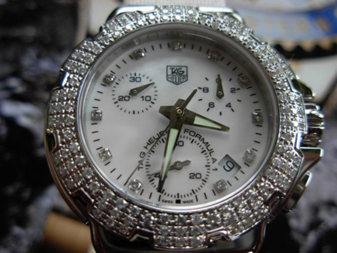 Tag Heuer CAC1310.BA0852 Formula1 Diamond Dial & Bezel Chronograph 37 mm  - фото 4