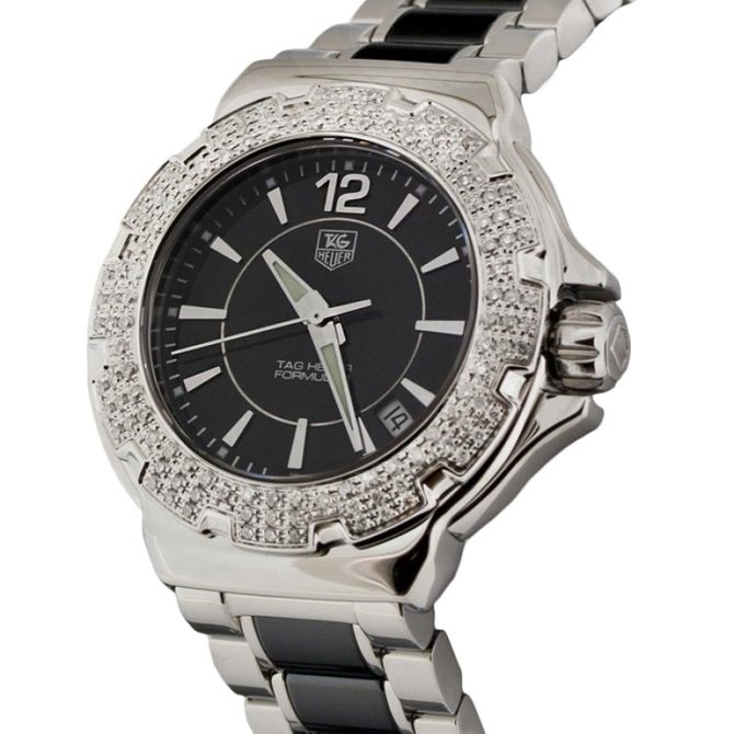 Tag Heuer WAH1214.BA0859 Formula1 Steel and Ceramic Full Diamond 37 mm  - фото 3