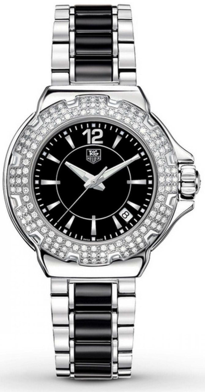 Tag Heuer WAH1214.BA0859 Formula1 Steel and Ceramic Full Diamond 37 mm  - фото 1