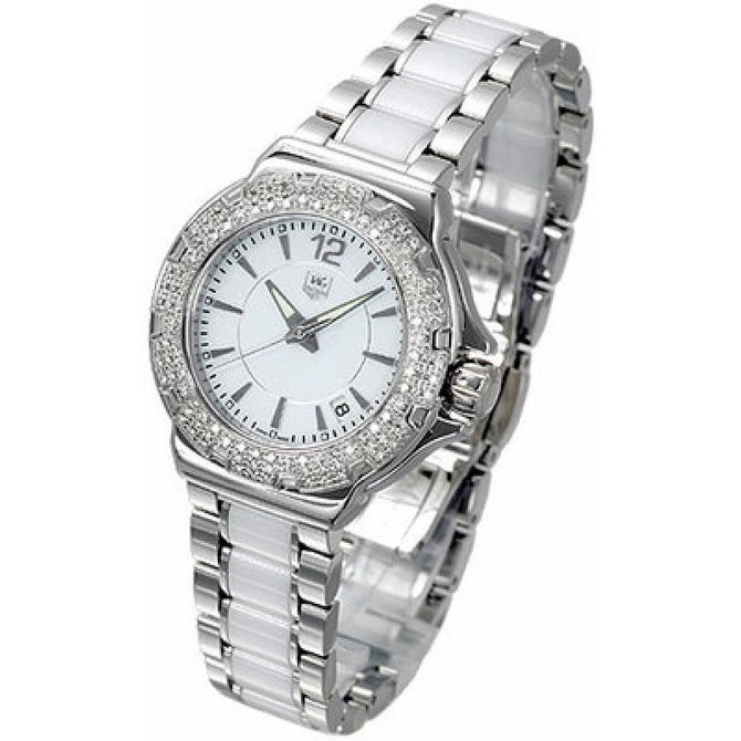 Tag Heuer WAH-1215.BA-0861 Formula1 teel and Ceramic Full Diamond 37 mm  - фото 3