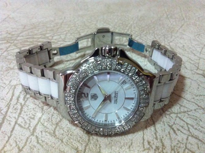 Tag Heuer WAH-1215.BA-0861 Formula1 teel and Ceramic Full Diamond 37 mm  - фото 7