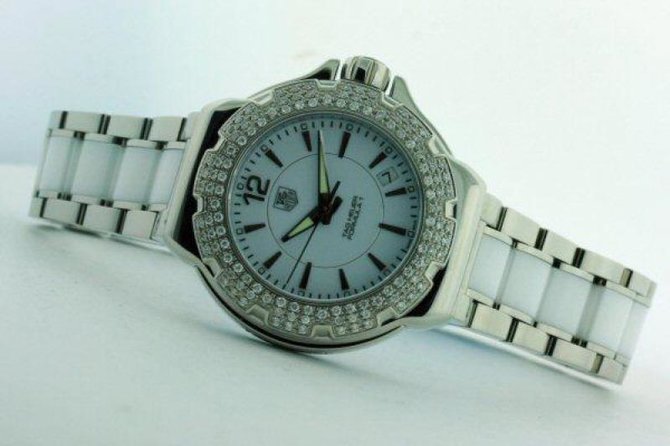 Tag Heuer WAH-1215.BA-0861 Formula1 teel and Ceramic Full Diamond 37 mm  - фото 8
