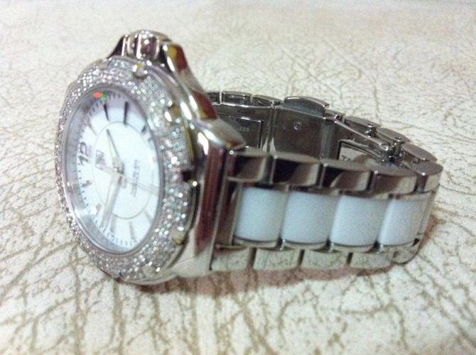 Tag Heuer WAH-1215.BA-0861 Formula1 teel and Ceramic Full Diamond 37 mm  - фото 9