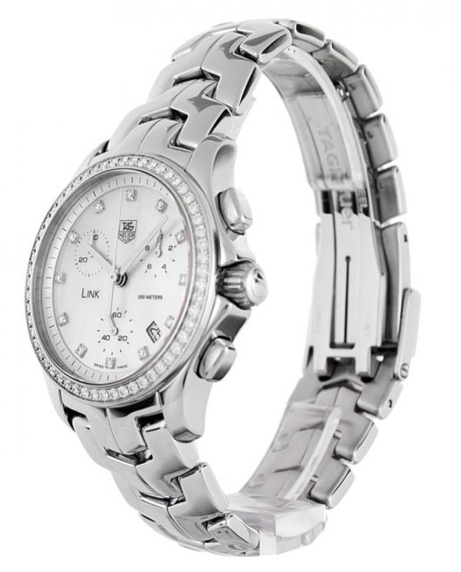 Tag Heuer CJF1314.BA0580 Link  Link Diamond Dial & Bezel Chronograph 33 mm - фото 2