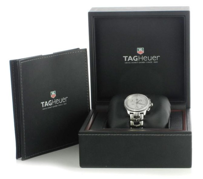 Tag Heuer CJF1314.BA0580 Link  Link Diamond Dial & Bezel Chronograph 33 mm - фото 6