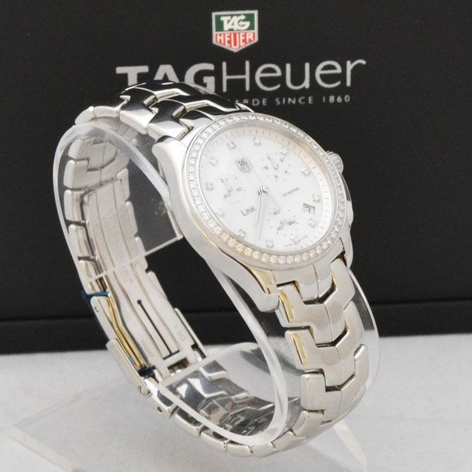 Tag Heuer CJF1314.BA0580 Link  Link Diamond Dial & Bezel Chronograph 33 mm - фото 9