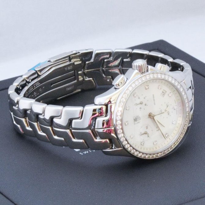 Tag Heuer CJF1314.BA0580 Link  Link Diamond Dial & Bezel Chronograph 33 mm - фото 10