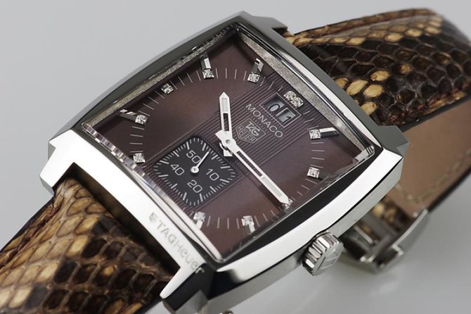 Tag Heuer WAW1315.FC6217 Monaco Grande Date Diamond Dial 37 mm - фото 5