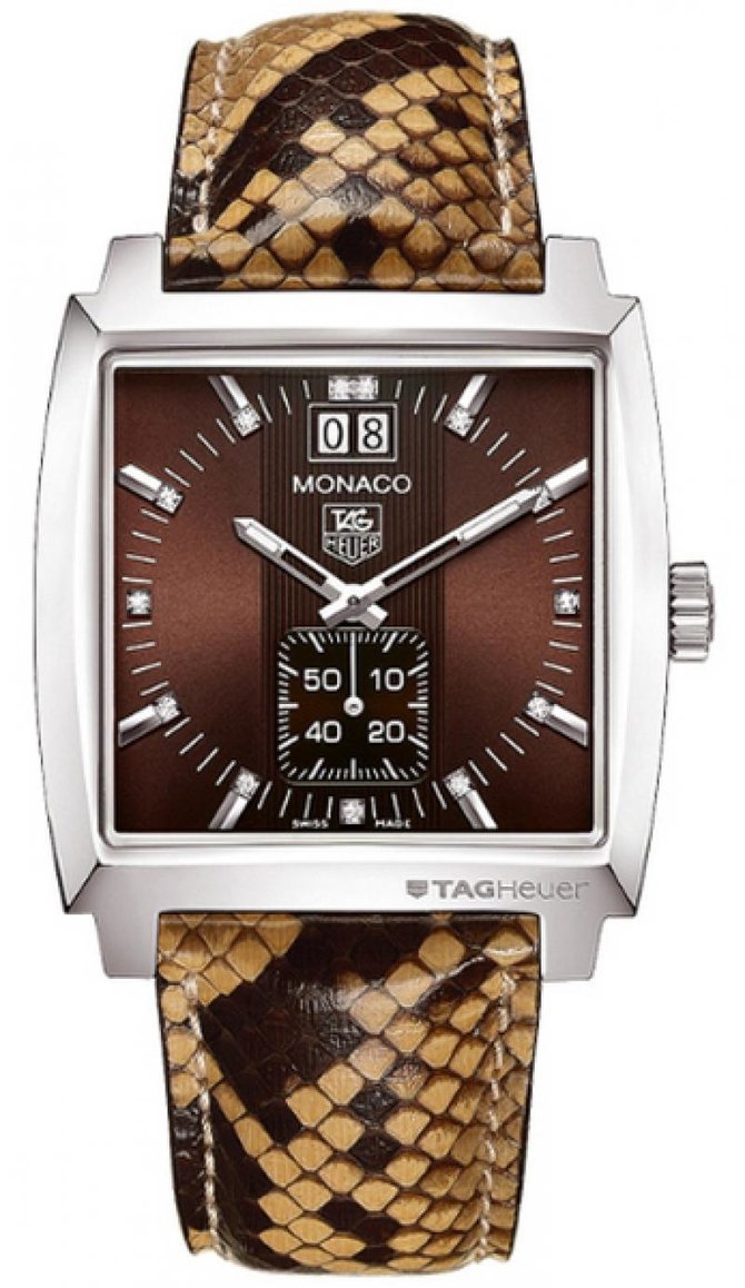 Tag Heuer WAW1315.FC6217 Monaco Grande Date Diamond Dial 37 mm - фото 1