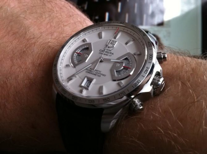 Tag Heuer CAV-511B.FC-6231 Grand Carrera Calibre 17 Automatic Chronograph 43 mm  - фото 5