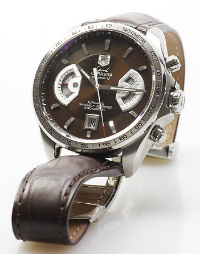 Tag Heuer CAV511E.FC6231 Grand Carrera Calibre 17 Automatic Chronograph 43 mm  - фото 3