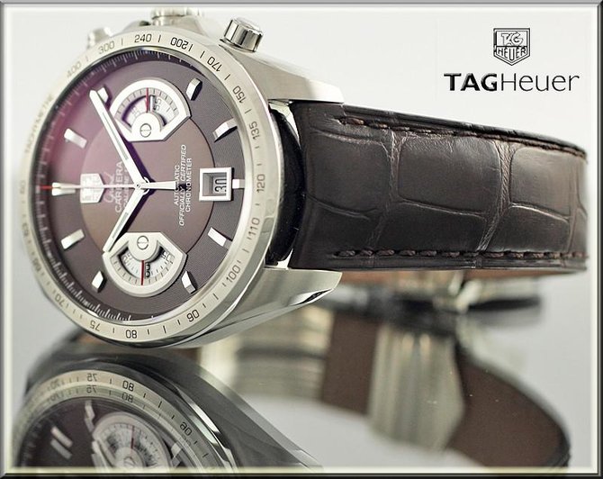 Tag Heuer CAV511E.FC6231 Grand Carrera Calibre 17 Automatic Chronograph 43 mm  - фото 5
