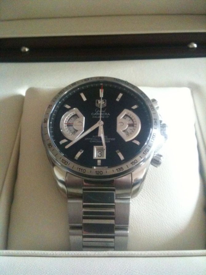 Tag Heuer CAV511G.BA0905 Grand Carrera Calibre 17 Automatic Chronograph 43 mm  - фото 3