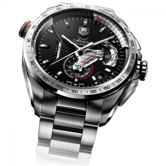 Tag Heuer CAV5115.BA0902 Grand Carrera Calibre 36 RS Caliper Automatic Chronograph 43  - фото 4