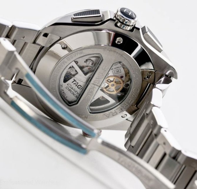 Tag Heuer CAV5115.BA0902 Grand Carrera Calibre 36 RS Caliper Automatic Chronograph 43  - фото 5