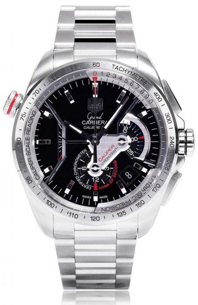 Tag Heuer CAV5115.BA0902 Grand Carrera Calibre 36 RS Caliper Automatic Chronograph 43  - фото 1