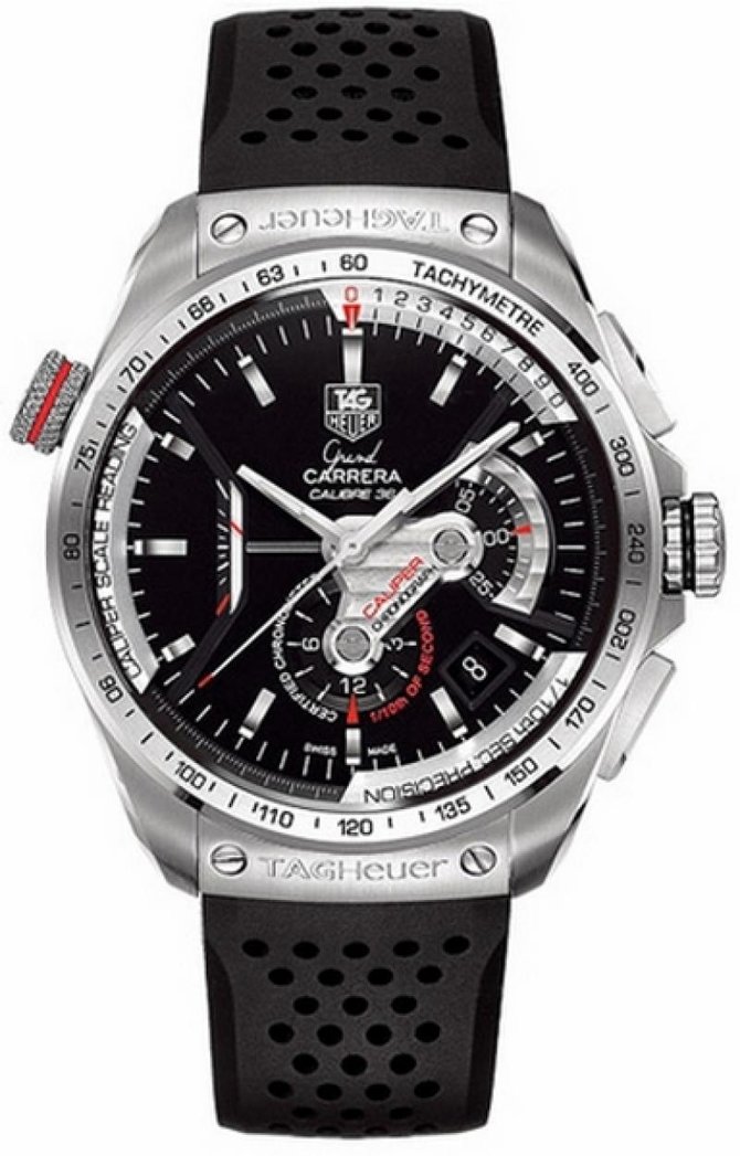 Tag Heuer CAV-5115.FT-6019 Grand Carrera 36 RS Caliper Automatic Chronograph 43  - фото 1