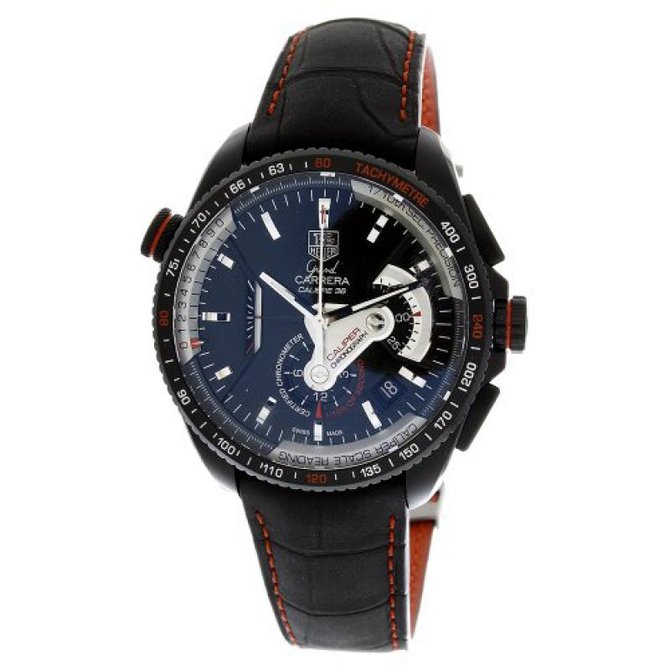 Tag Heuer CAV5185.FC6237 Grand Carrera Calibre 36 RS Caliper Automatic Chronograph 43  - фото 2