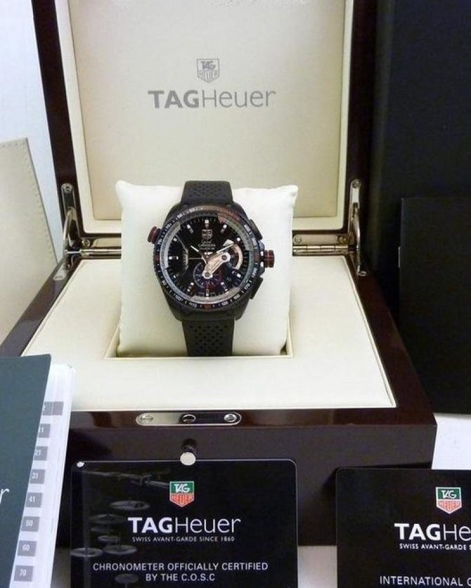 Tag Heuer CAV-5185.FT-6020 Grand Carrera Calibre 36 RS Caliper Automatic Chronograph 43  - фото 3