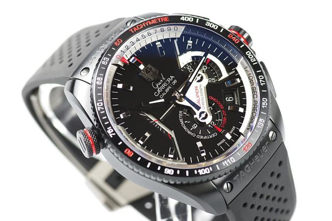 Tag Heuer CAV-5185.FT-6020 Grand Carrera Calibre 36 RS Caliper Automatic Chronograph 43  - фото 5