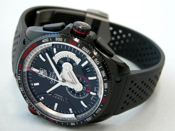 Tag Heuer CAV-5185.FT-6020 Grand Carrera Calibre 36 RS Caliper Automatic Chronograph 43  - фото 6