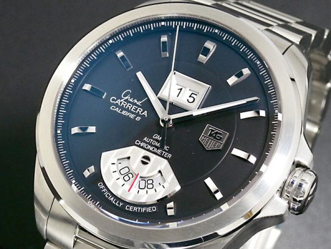 Tag Heuer WAV5111.BA0901 Grand Carrera Calibre 8 RS Grand-Date GMT Automatic 42.5 mm  - фото 6