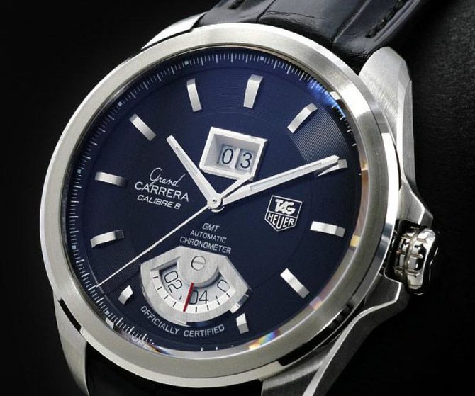 Tag Heuer WAV5111.FC6225 Grand Carrera Calibre 8 RS Grand-Date GMT Automatic 42.5 mm  - фото 3
