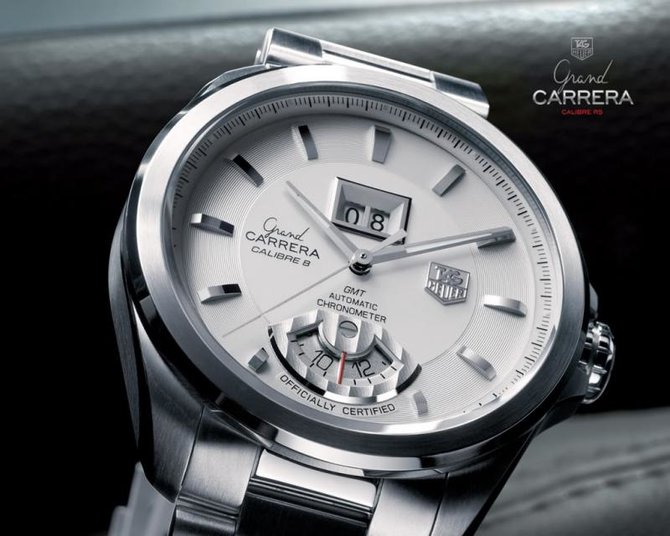 Tag Heuer WAV5112.BA0901 Grand Carrera Calibre 8 RS Grand-Date GMT Automatic 42.5 mm  - фото 4