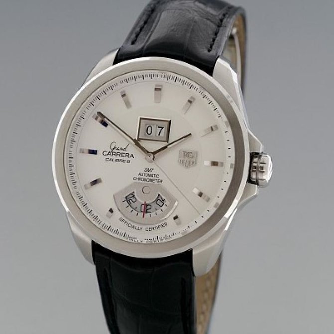 Tag Heuer WAV5112.FC6225 Grand Carrera Calibre 8 RS Grand-Date GMT Automatic 42.5 mm  - фото 4